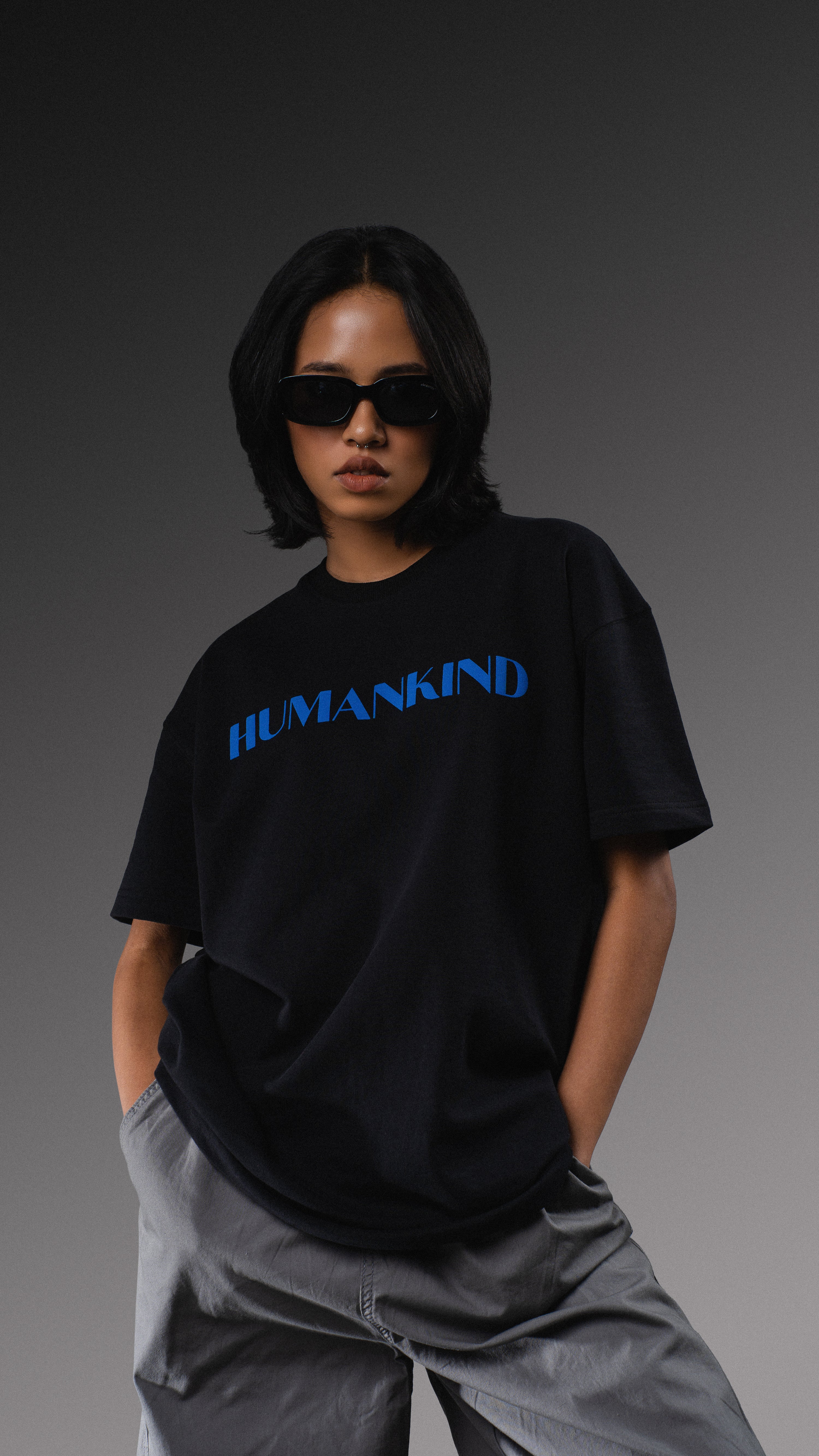 Punk in Black T-Shirt